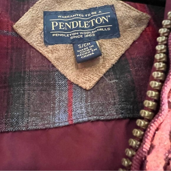 NWT PENDLETON ZIP UP RED FLEECE - Picture 5 of 5